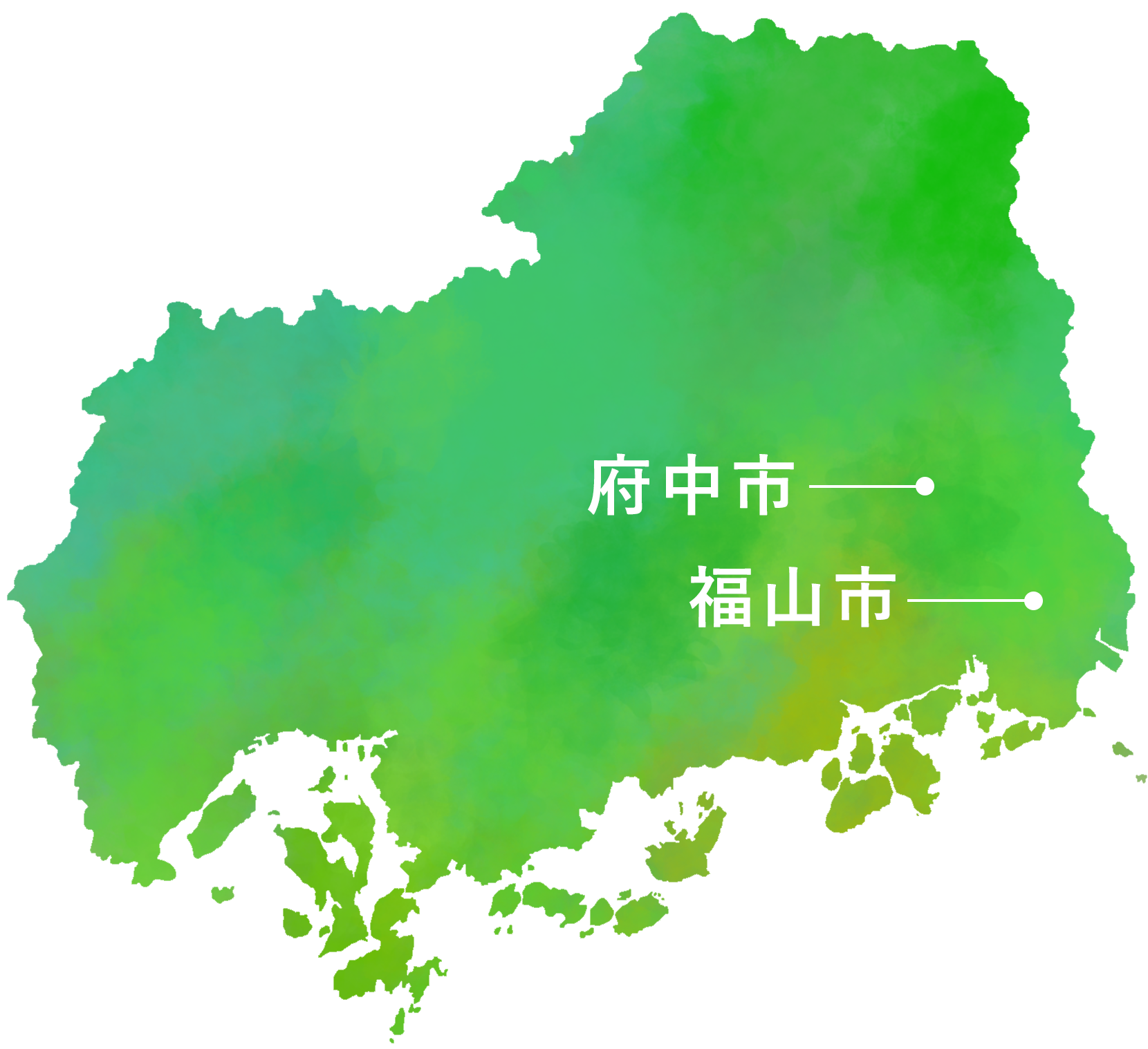 広島県の地図