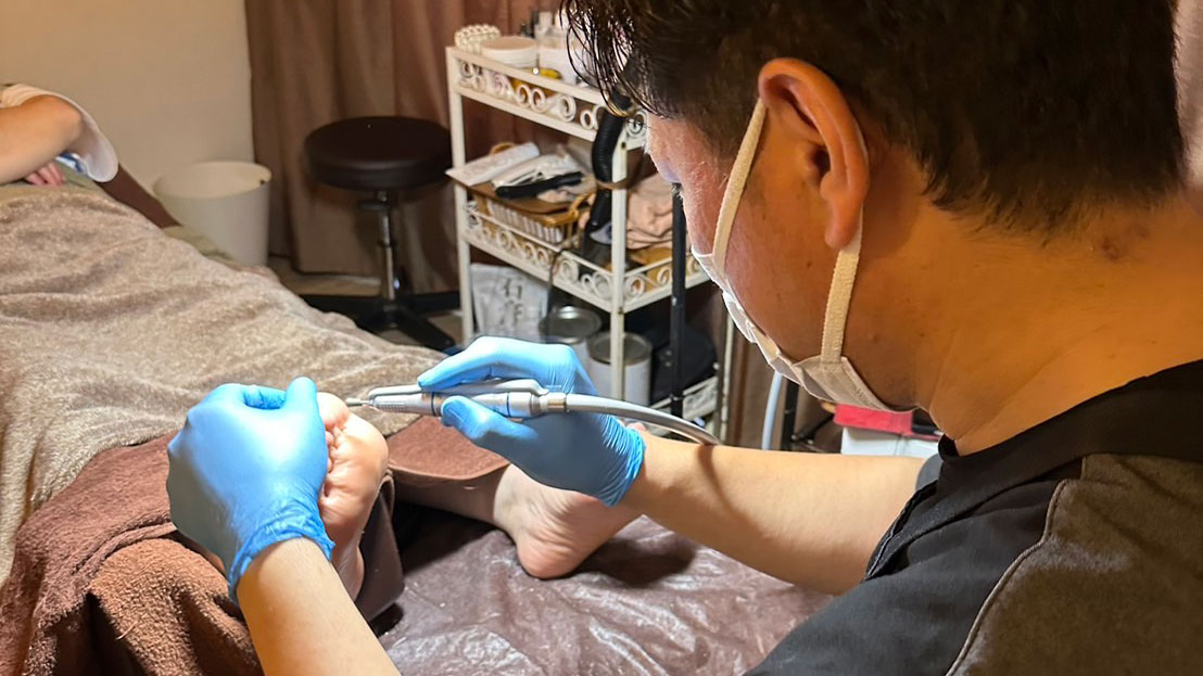 施設での施術風景